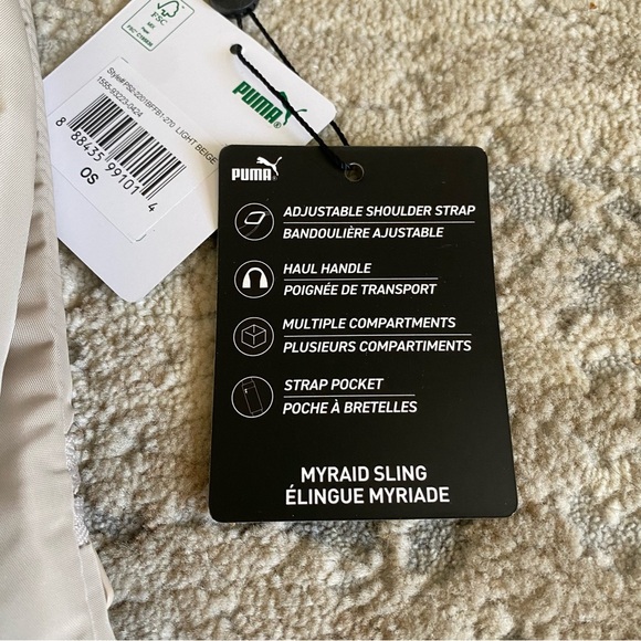 Puma NWT Evercat Myriad Slingback Light Beige Cross Body Back Pack Purse Unisex - Picture 5 of 12